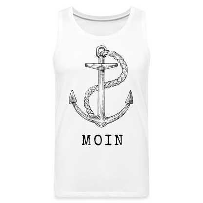 Männer Premium Tank Top - Moin - weiß