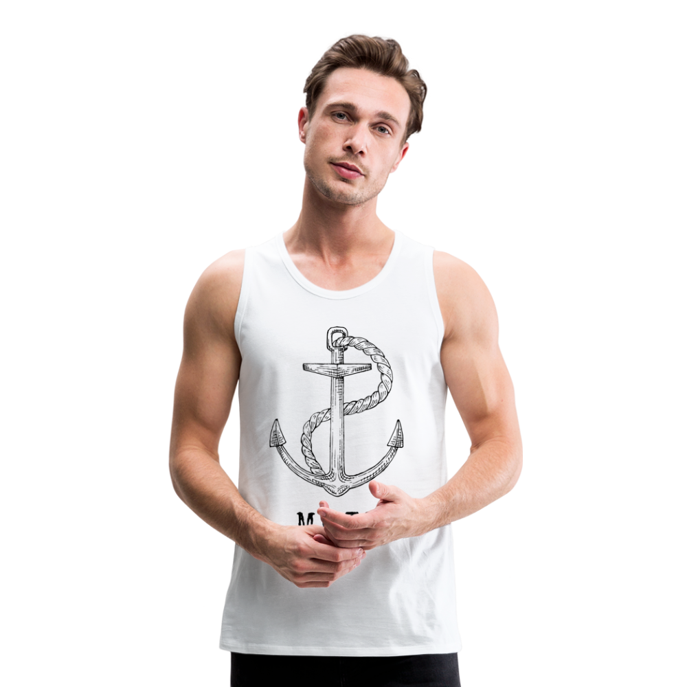 Männer Premium Tank Top - Moin - weiß