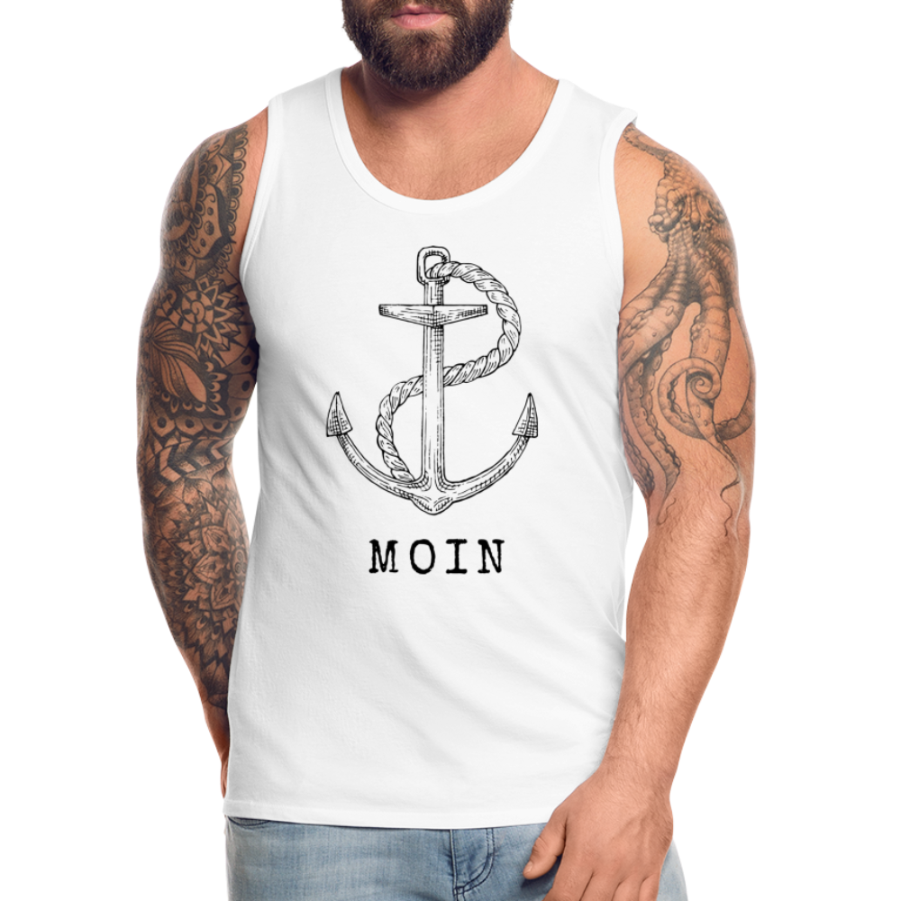 Männer Premium Tank Top - Moin - weiß