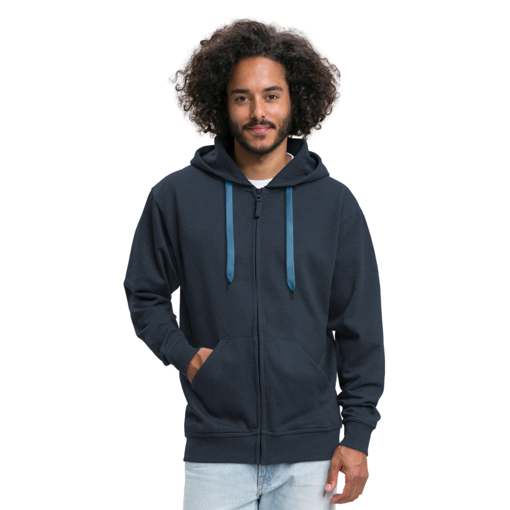 Männer Premium Kapuzenjacke - Moin - Navy