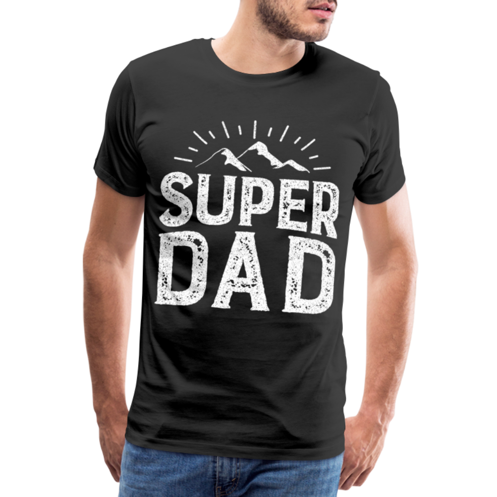 Männer Premium T-Shirt - Super DAD - Schwarz