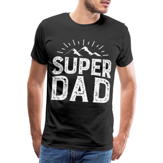 Männer Premium T-Shirt - Super DAD - Schwarz