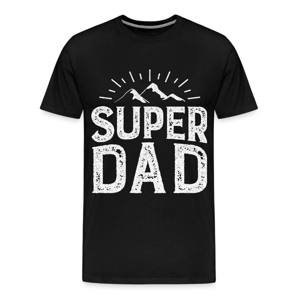 Männer Premium T-Shirt - Super DAD - Schwarz