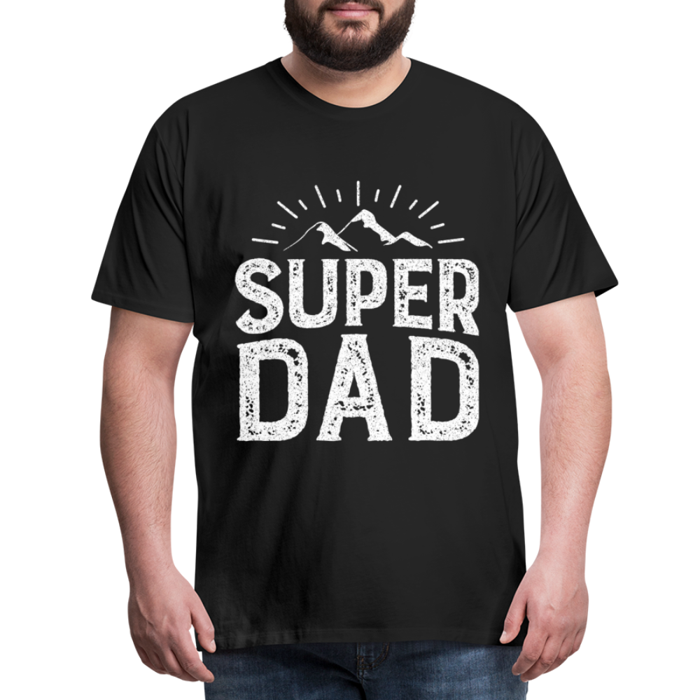 Männer Premium T-Shirt - Super DAD - Schwarz