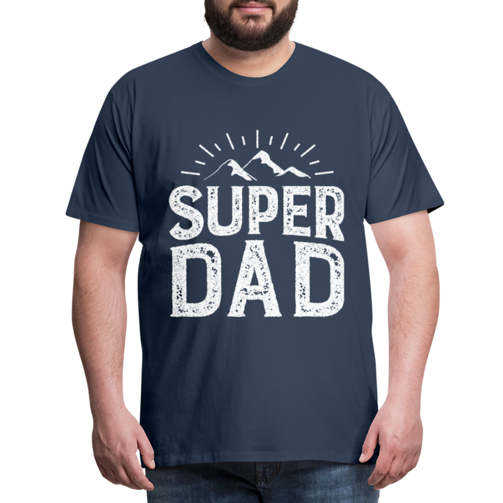 Männer Premium T-Shirt - Super DAD - Navy