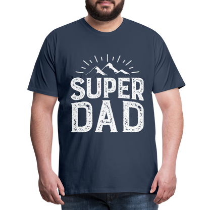 Männer Premium T-Shirt - Super DAD - Navy