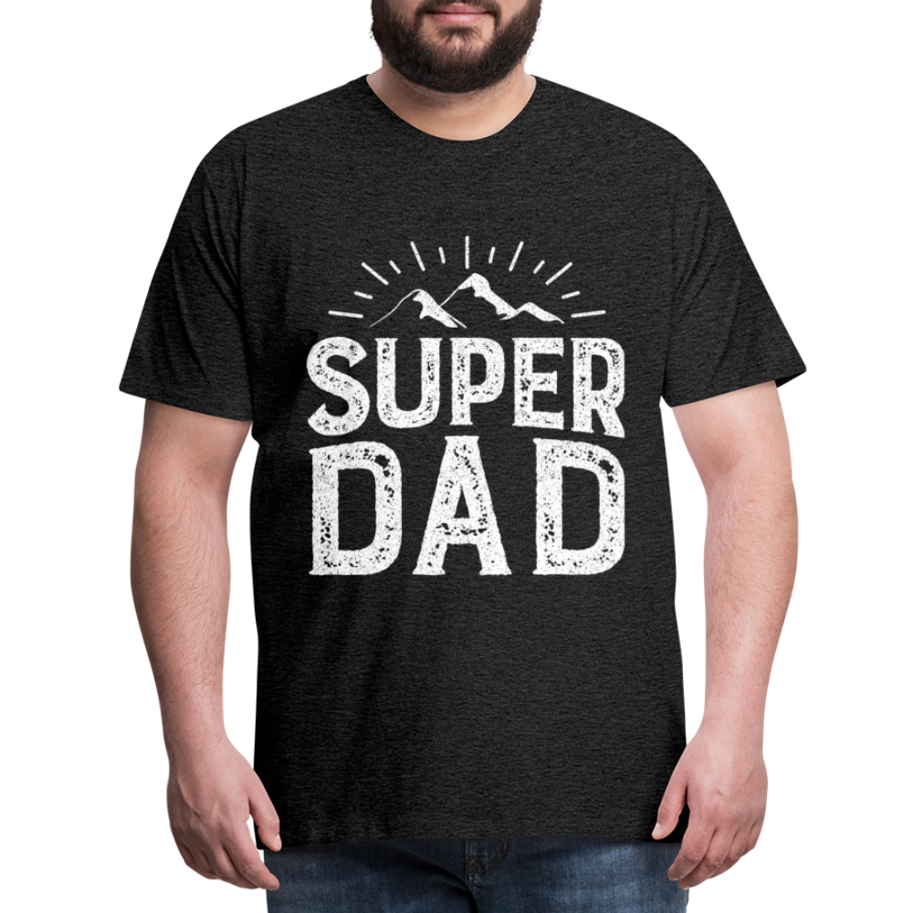 Männer Premium T-Shirt - Super DAD - Anthrazit