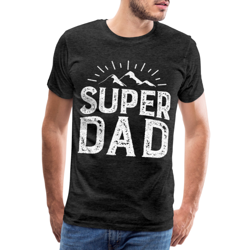 Männer Premium T-Shirt - Super DAD - Anthrazit