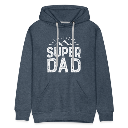 Men’s Premium Hoodie - Super DAD - Jeansblau