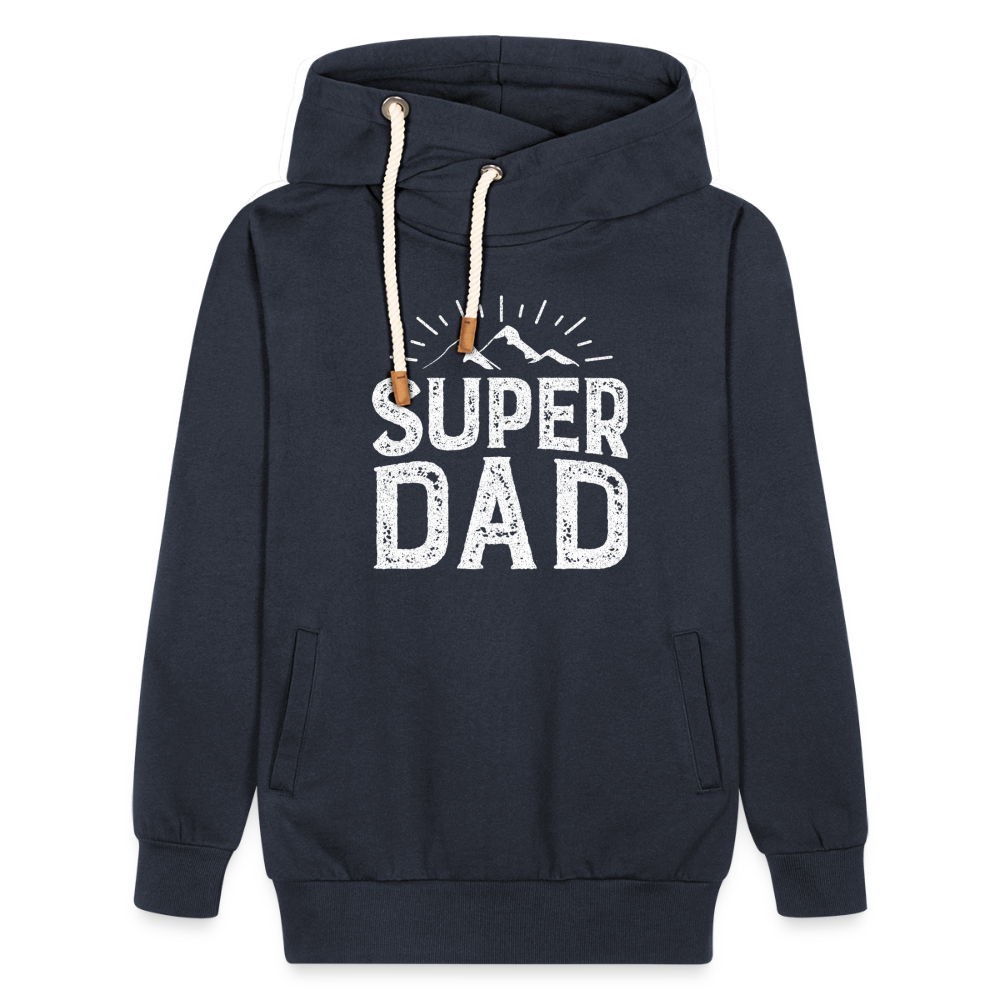 Unisex Schalkragen Hoodie - Super DAD - Navy