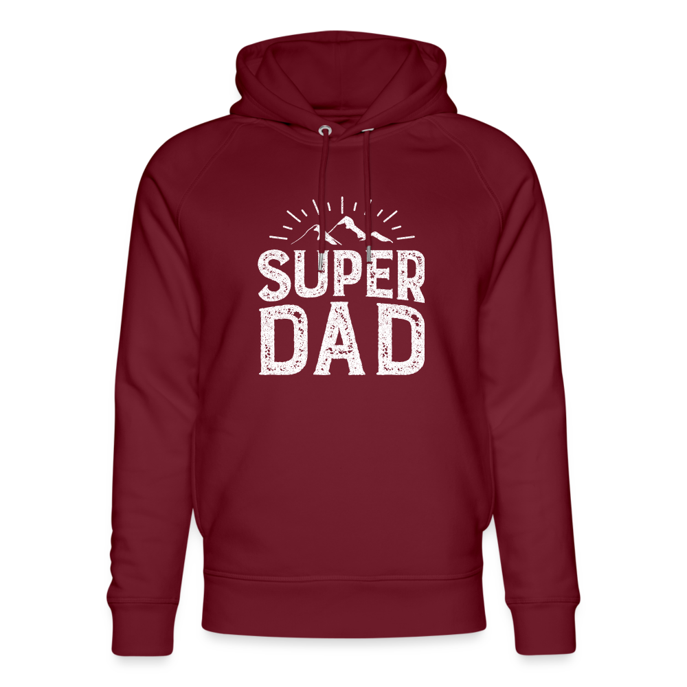 Unisex Bio-Hoodie von Stanley & Stella - Super DAD - Burgunderrot