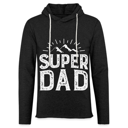 Leichtes Kapuzensweatshirt Unisex - Super DAD - Anthrazit