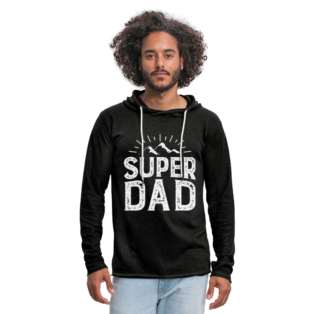 Leichtes Kapuzensweatshirt Unisex - Super DAD - Anthrazit