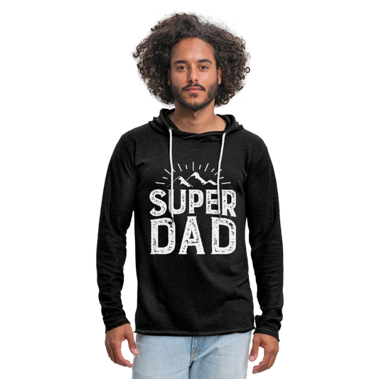 Leichtes Kapuzensweatshirt Unisex - Super DAD - Anthrazit