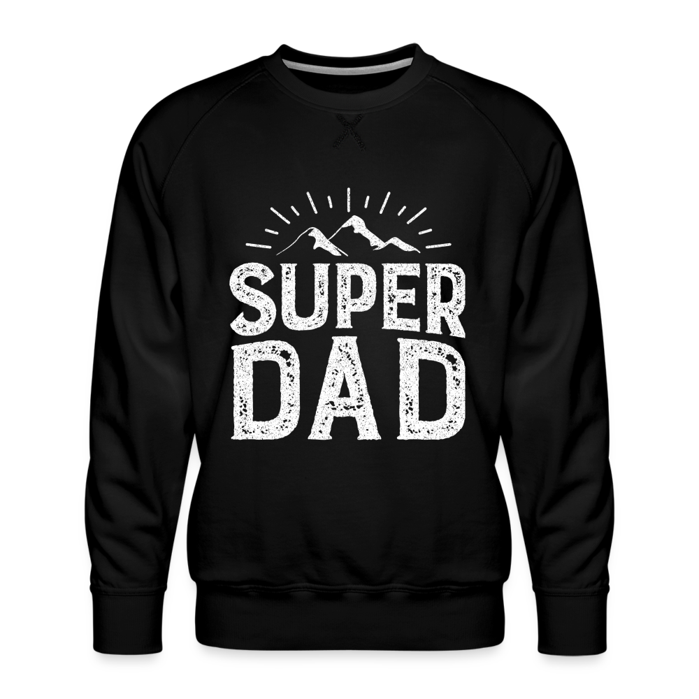 Männer Premium Pullover - Super DAD - Schwarz