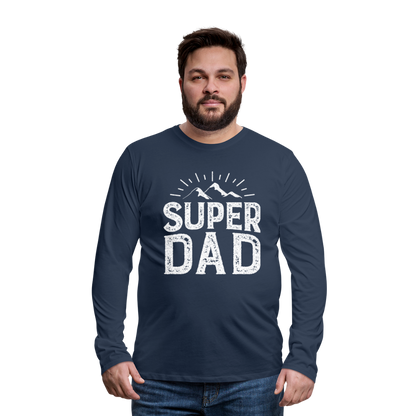 Männer Premium Langarmshirt - Super DAD - Navy