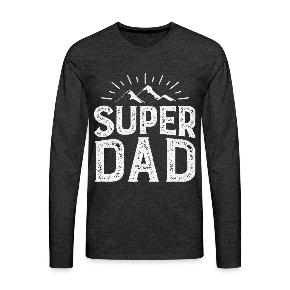 Männer Premium Langarmshirt - Super DAD - Anthrazit