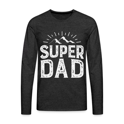 Männer Premium Langarmshirt - Super DAD - Anthrazit