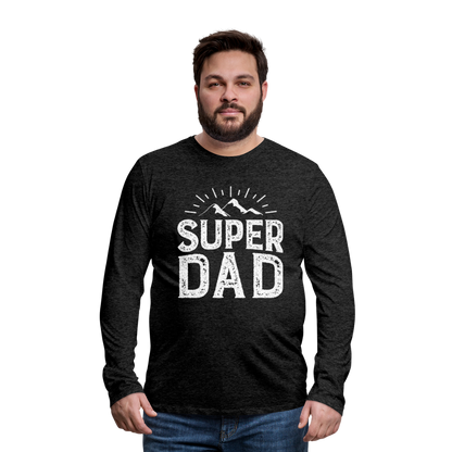 Männer Premium Langarmshirt - Super DAD - Anthrazit