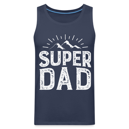 Männer Premium Tank Top - Super DAD - Navy