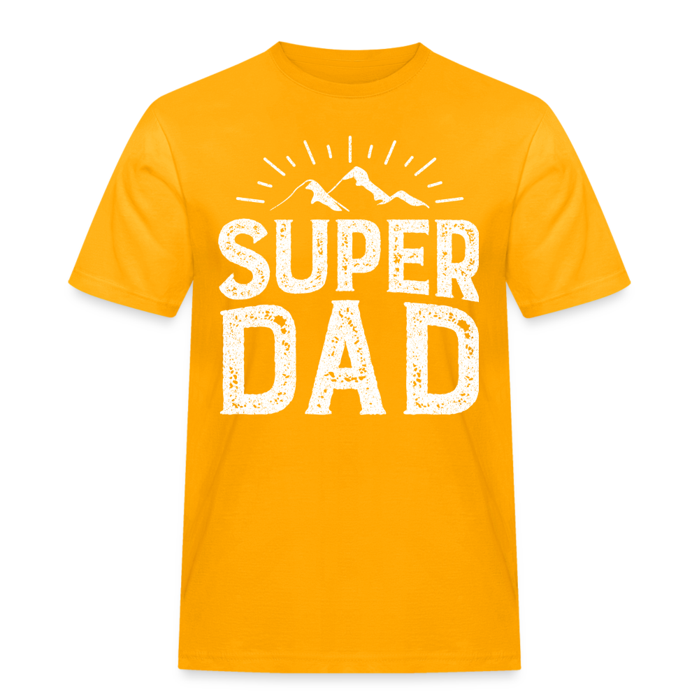 Männer Workwear T-Shirt - Super DAD - Gold