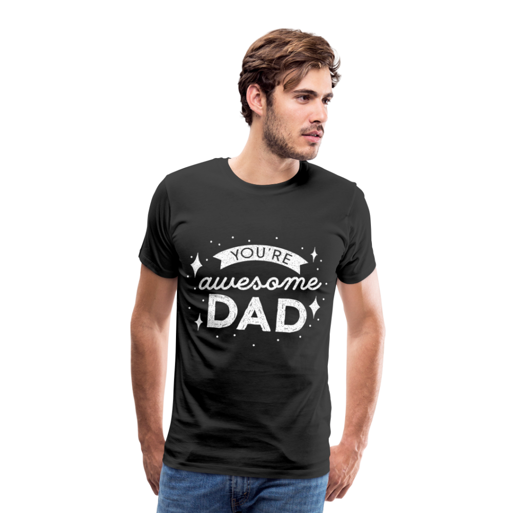 Männer Premium T-Shirt - DAD - Schwarz