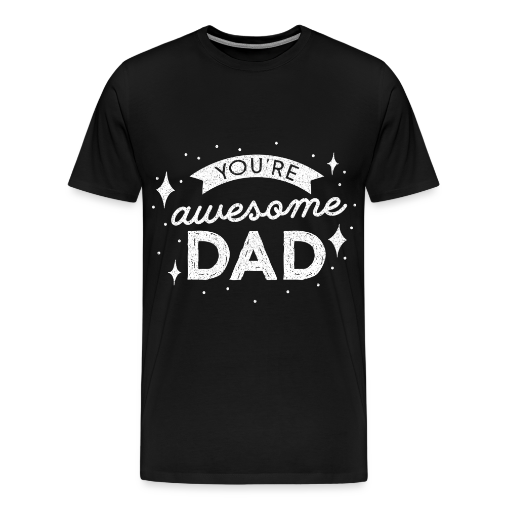 Männer Premium T-Shirt - DAD - Schwarz