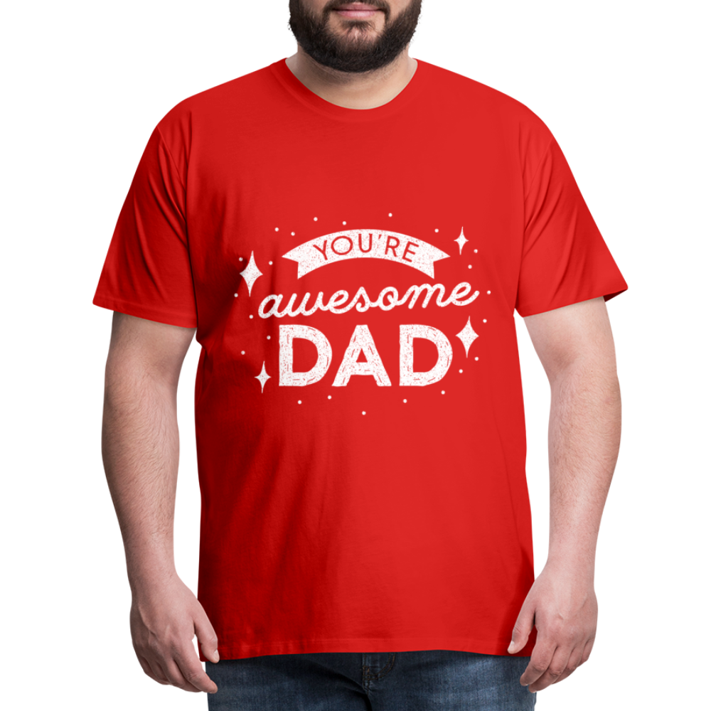 Männer Premium T-Shirt - DAD - Rot