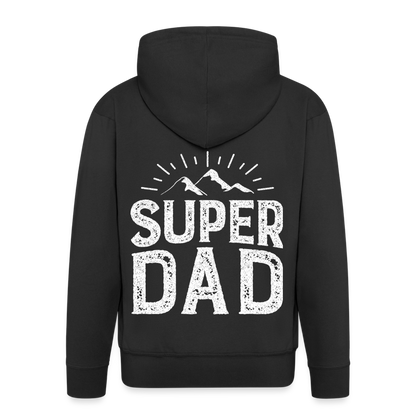 Männer Premium Kapuzenjacke - Super DAD - Schwarz