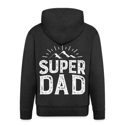 Männer Premium Kapuzenjacke - Super DAD - Anthrazit