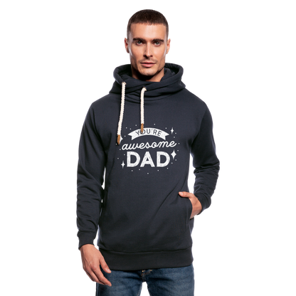 Unisex Schalkragen Hoodie - DAD - Navy