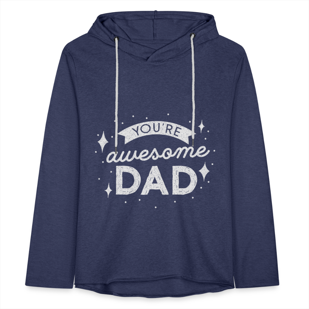 Leichtes Kapuzensweatshirt Unisex - DAD - Navy meliert