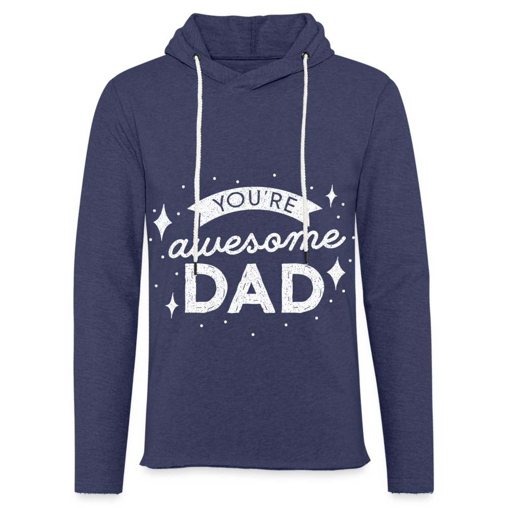 Leichtes Kapuzensweatshirt Unisex - DAD - Navy meliert