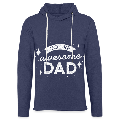 Leichtes Kapuzensweatshirt Unisex - DAD - Navy meliert