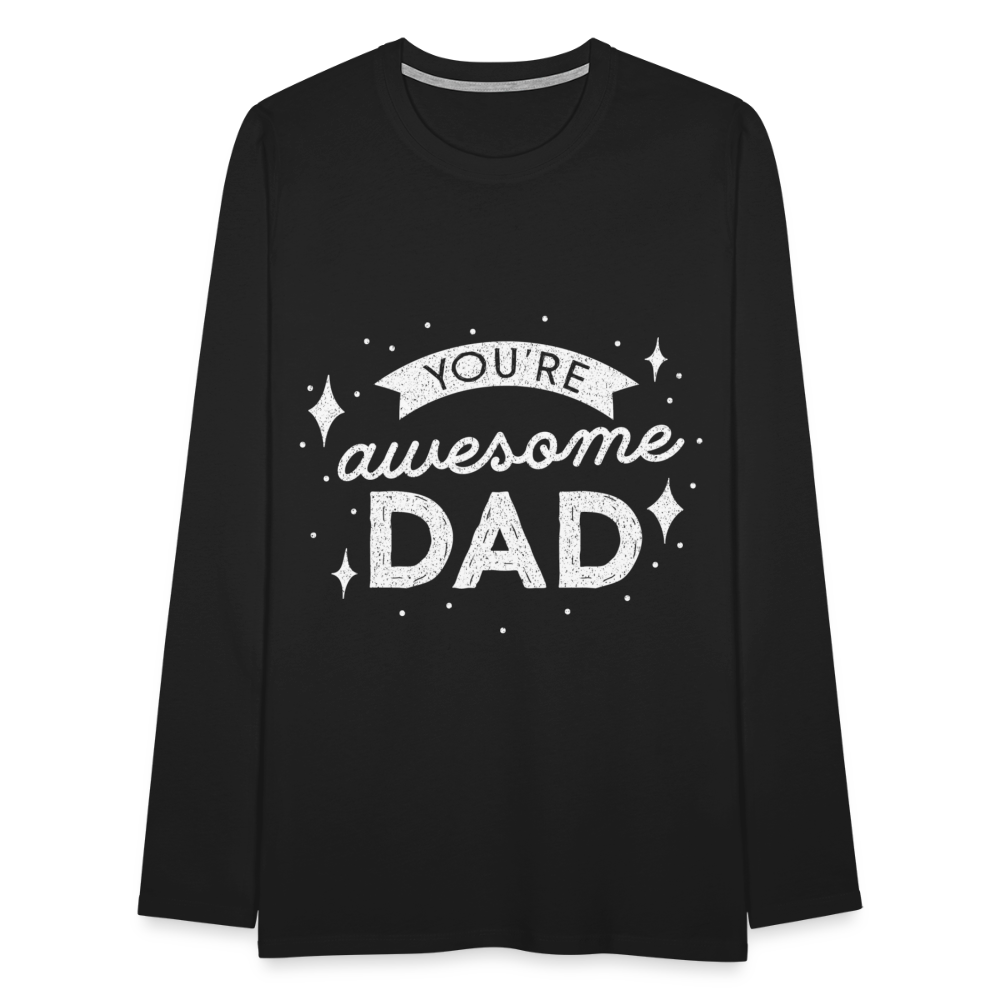 Männer Premium Langarmshirt - DAD - Schwarz