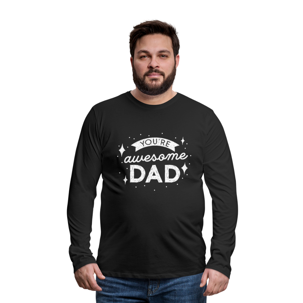 Männer Premium Langarmshirt - DAD - Schwarz