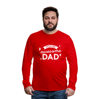 Männer Premium Langarmshirt - DAD - Rot