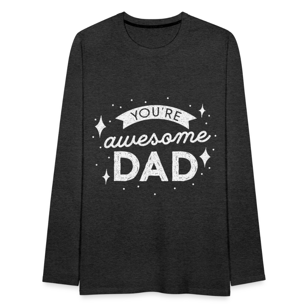 Männer Premium Langarmshirt - DAD - Anthrazit