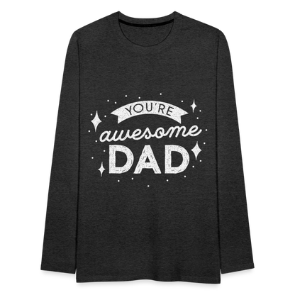 Männer Premium Langarmshirt - DAD - Anthrazit