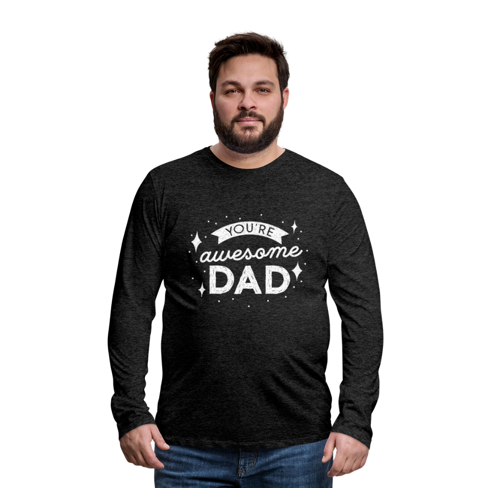 Männer Premium Langarmshirt - DAD - Anthrazit