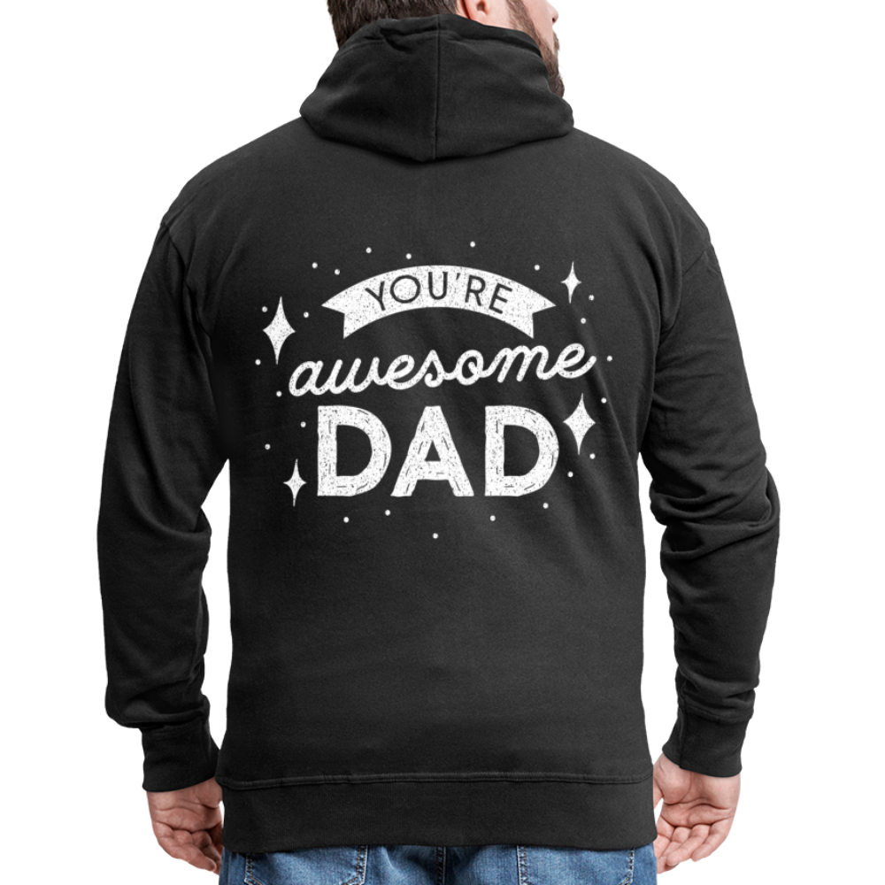 Männer Premium Kapuzenjacke - DAD - Schwarz