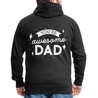 Männer Premium Kapuzenjacke - DAD - Schwarz