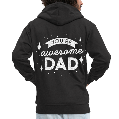 Männer Premium Kapuzenjacke - DAD - Schwarz