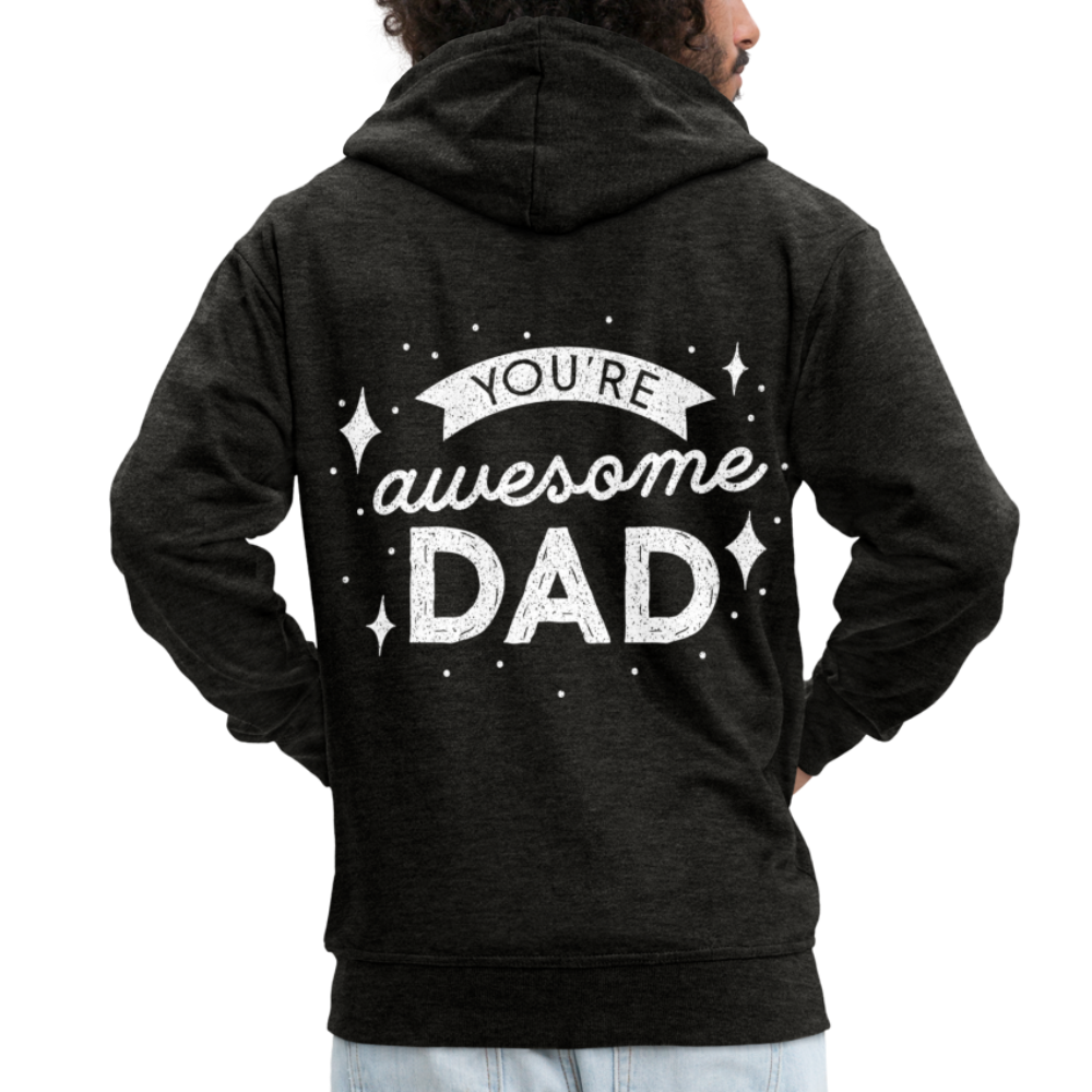 Männer Premium Kapuzenjacke - DAD - Anthrazit