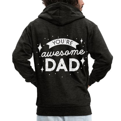 Männer Premium Kapuzenjacke - DAD - Anthrazit