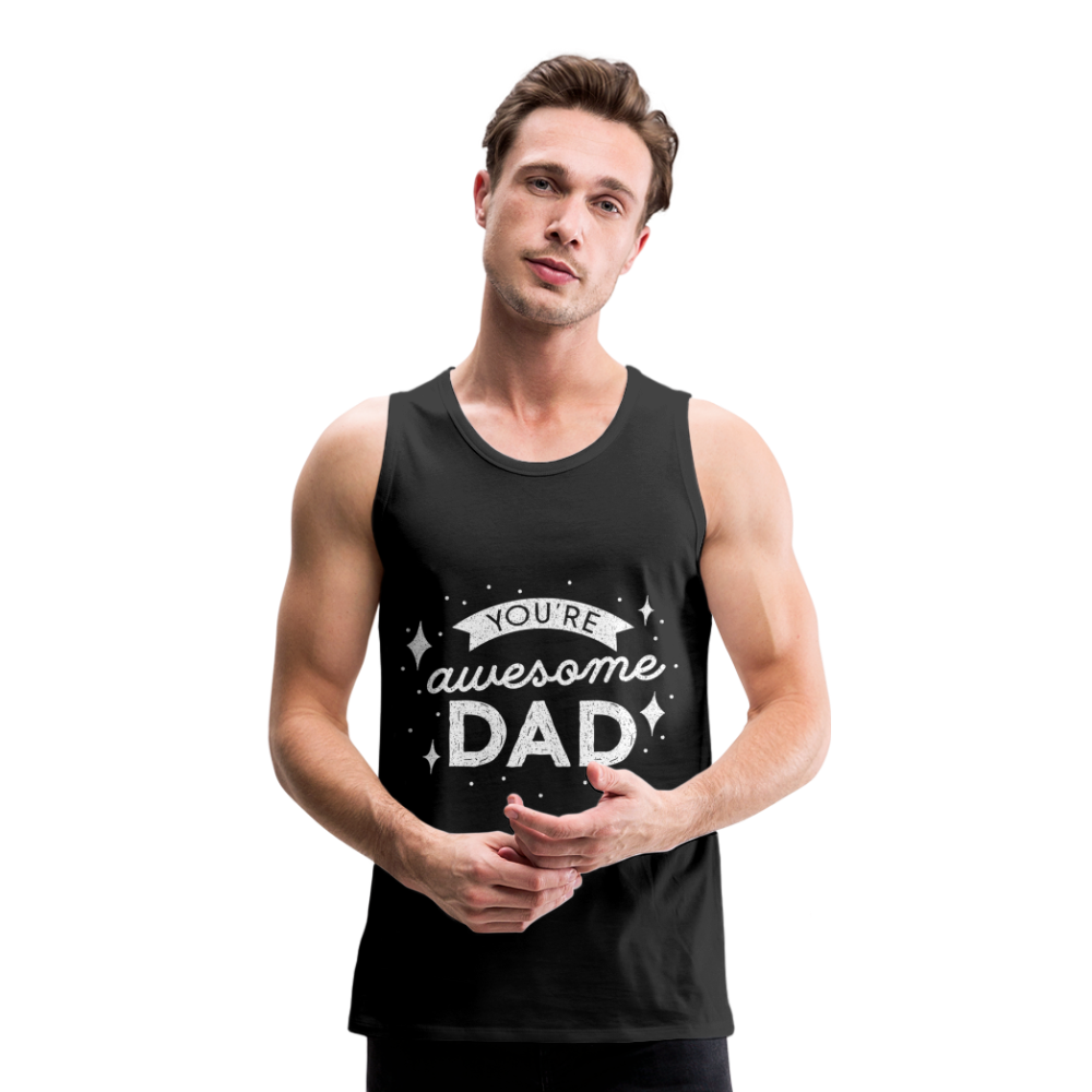 Männer Premium Tank Top - DAD - Schwarz