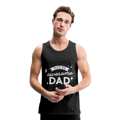 Männer Premium Tank Top - DAD - Schwarz