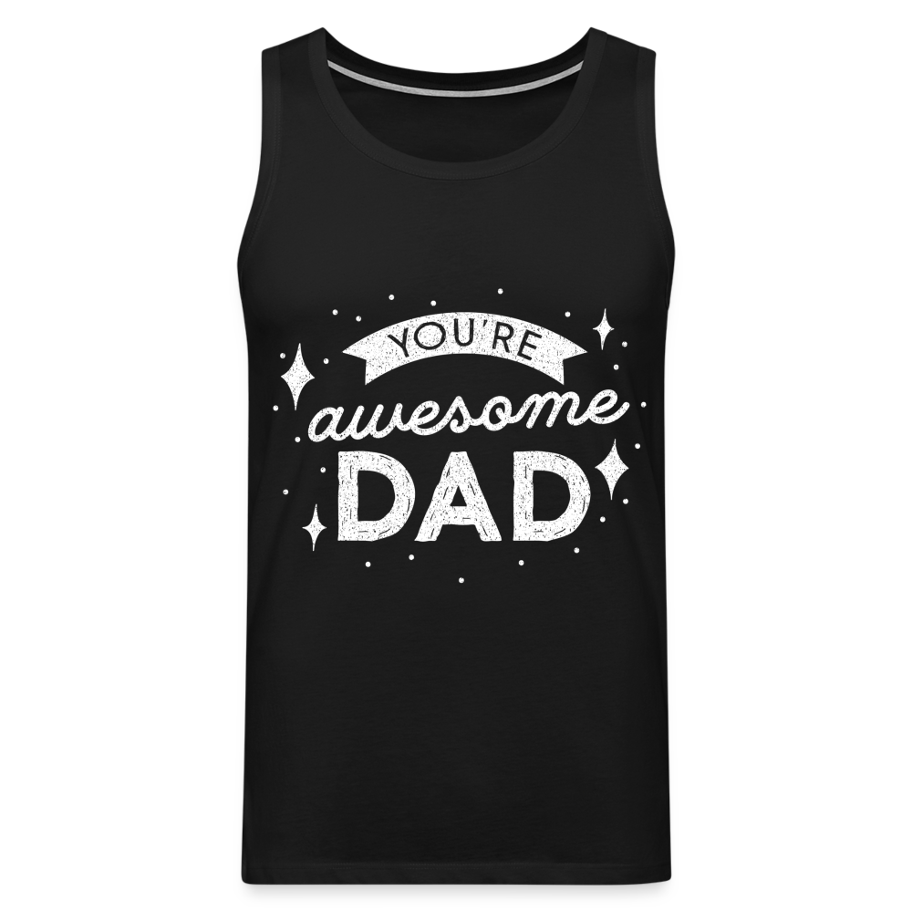 Männer Premium Tank Top - DAD - Schwarz