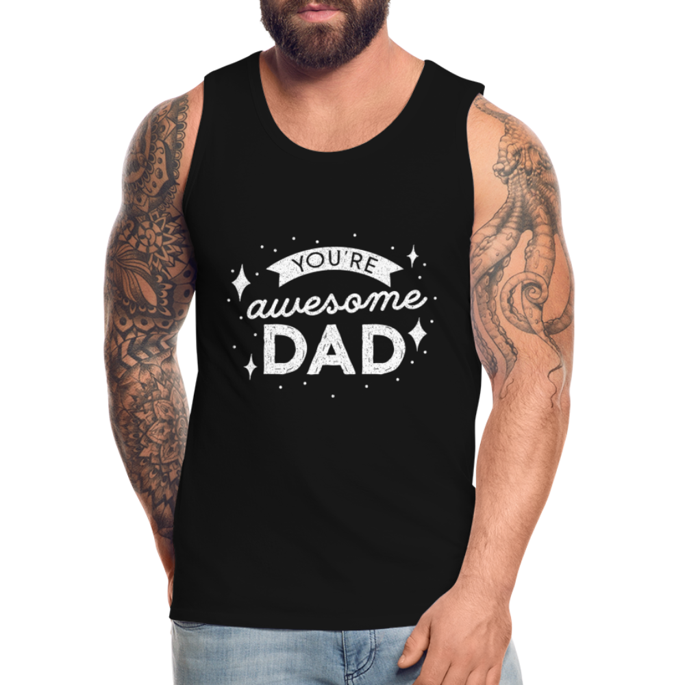 Männer Premium Tank Top - DAD - Schwarz