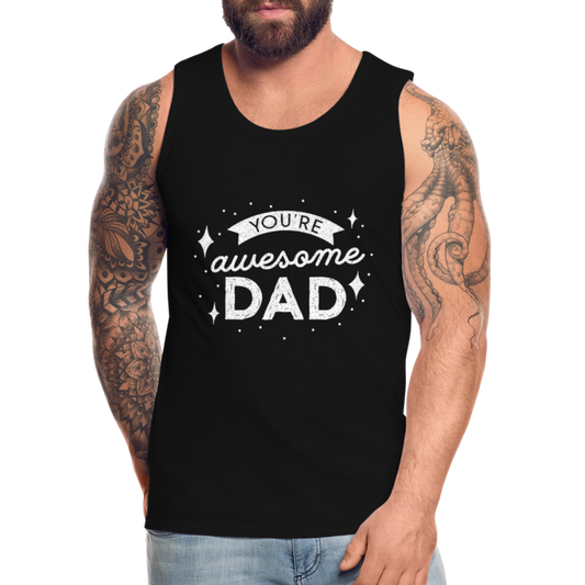 Männer Premium Tank Top - DAD - Schwarz